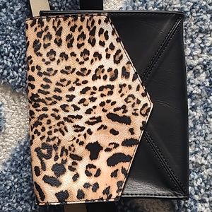 INC Faux Leather/Leopard Fanny Pack